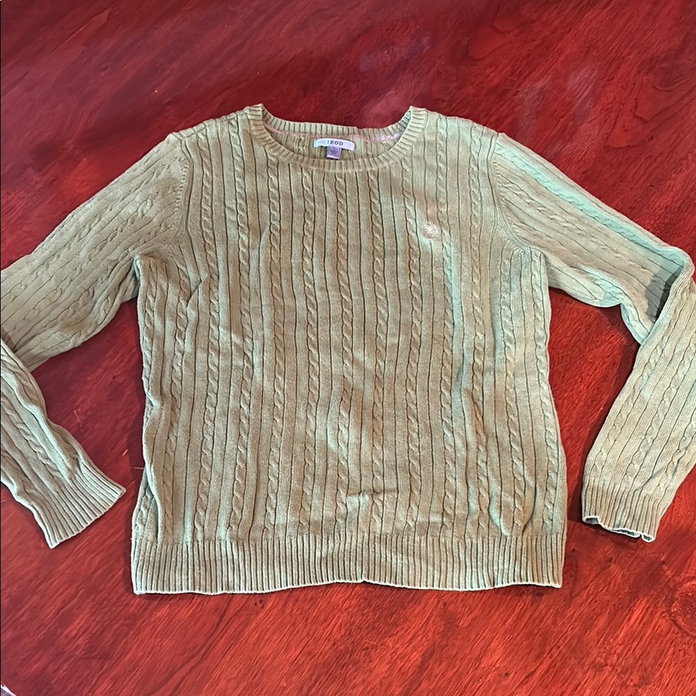Womens IZOD Green Sweater size Large